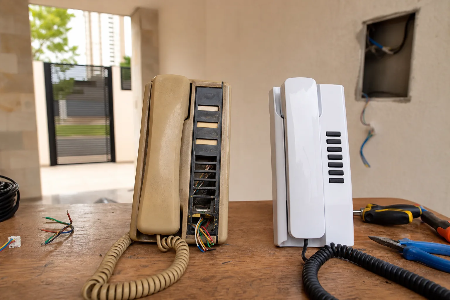 Interfone convencional antigo: reparar ou substituir?